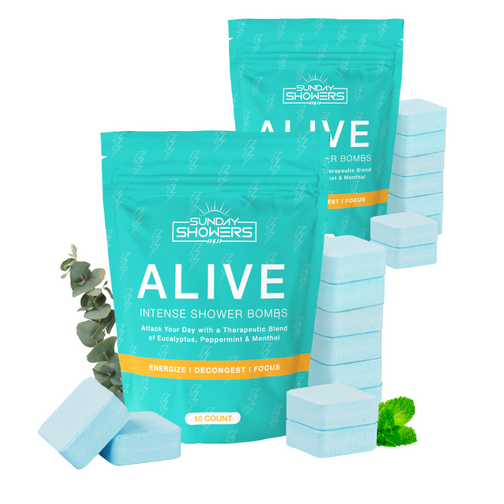 ALIVE Shower Bombs 2 Pack (20 Bombs)